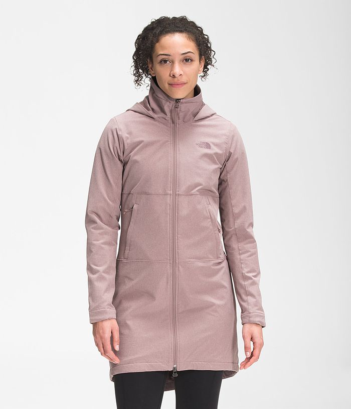 Chaqueta Softshell The North Face Mujer Moradas Claro Shelbe Raschel Parka Length Y Hood 85714CPKB